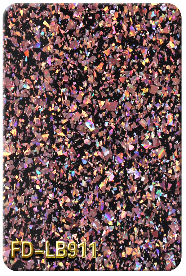 亞克力蔥粉不規則黑底亮片系列FD-LB911