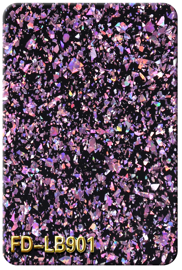 亞克力蔥粉不規則黑底亮片系列FD-LB901
