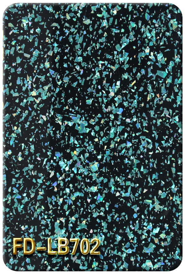 亞克力蔥粉不規則黑底亮片系列FD-LB702