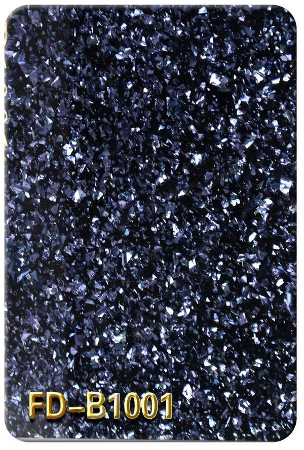亞克力蔥粉不規則黑底亮片系列FD-B1001