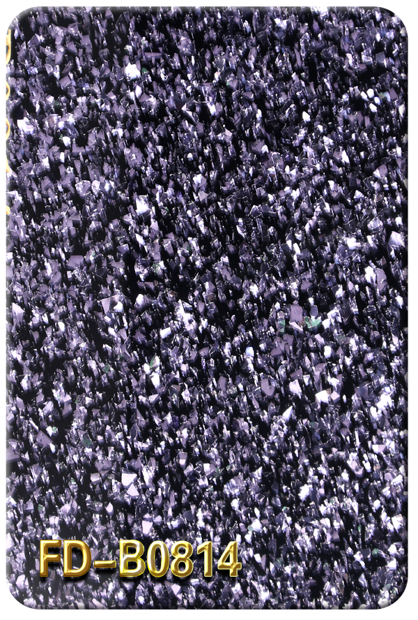 亞克力蔥粉不規則黑底亮片系列FD-B0814